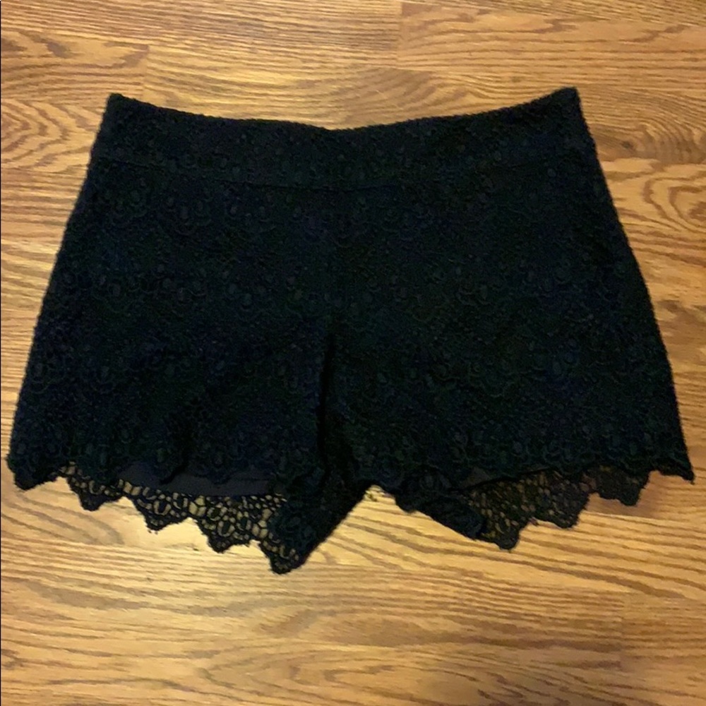 Black Lace Shorts